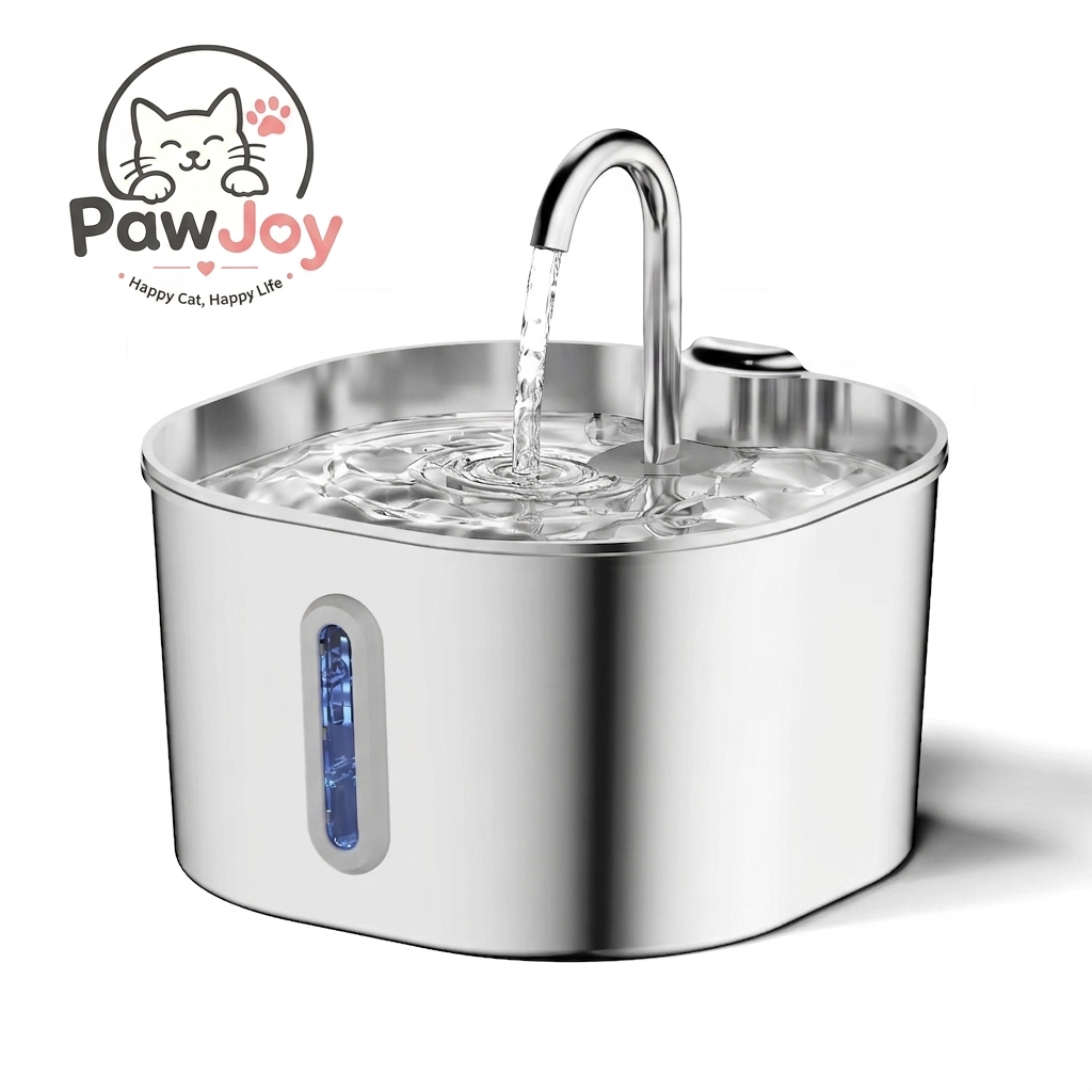 2.2L 5V USB Stainless Steel Cat Water Fountain Automatic Pet Water Auto Cat Drinking Fountain Dog Dispenser Drinker Bowl